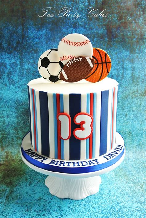For The Love Of Sports Birthday Cake Artofit