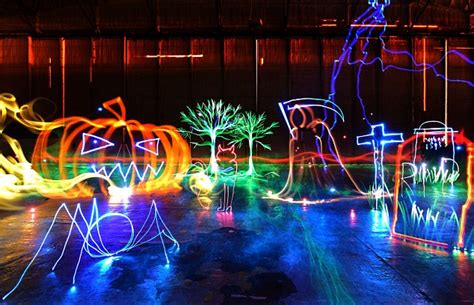 The Longest Indoor Continuously Drawn Piece Of Light Painting By