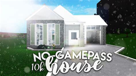 Roblox Bloxburg 10k No Gamepass House House Build Youtube