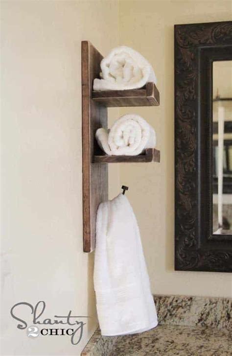Buy wooden bathroom towel racks and get the best deals at the lowest prices on ebay! 20 Genius DIY Towel Rack Ideas - The Handyman's Daughter