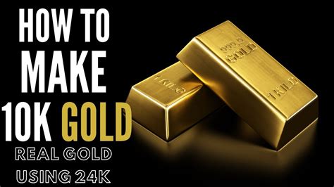 How To Make 10k Gold Real Gold Using 24k Gold Casting Grain Guide For Bench Jewelers Youtube