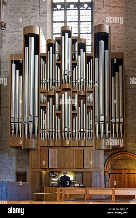 Large Pipe Organ St Matthias Abbey Religious Building Catholic
