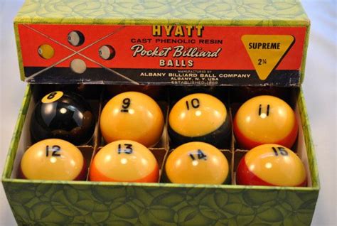 Original Boxed Set Hyatt Bakelite Billiard Balls Made In Etsy