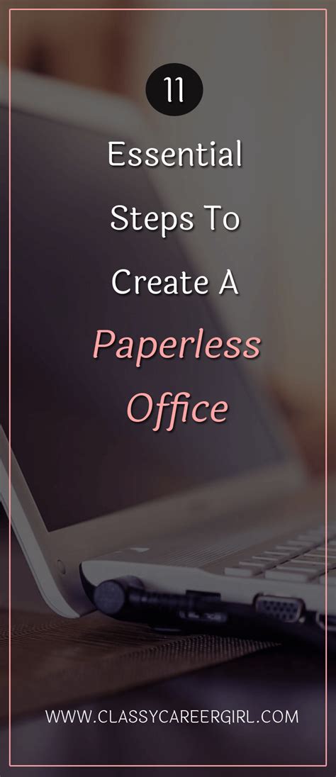 11 Essential Steps To Create A Paperless Office Classy Career Girl