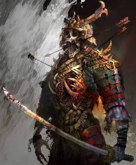 Image Result For Samurai Skeleton Dark Fantasy Art Fantasy Artwork