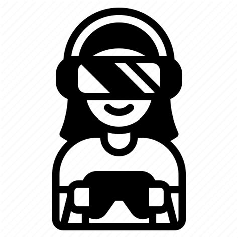 Gamer Gaming Reality Avatar Female Icon Download On Iconfinder