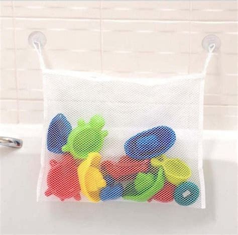 Mesh Basket Kids Baby Bath Tub Toy Storage Net Folding Hanging Bag