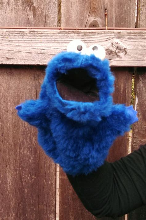 Vintage Sesame Street Cookie Monster Hand By Myrobynsnestboutique
