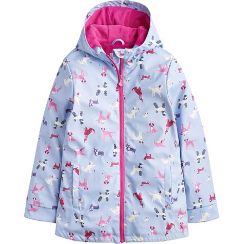 Joules Girls Z Aop Hooded Warm Fleece Lined Waterproof Coat Jacket Ebay