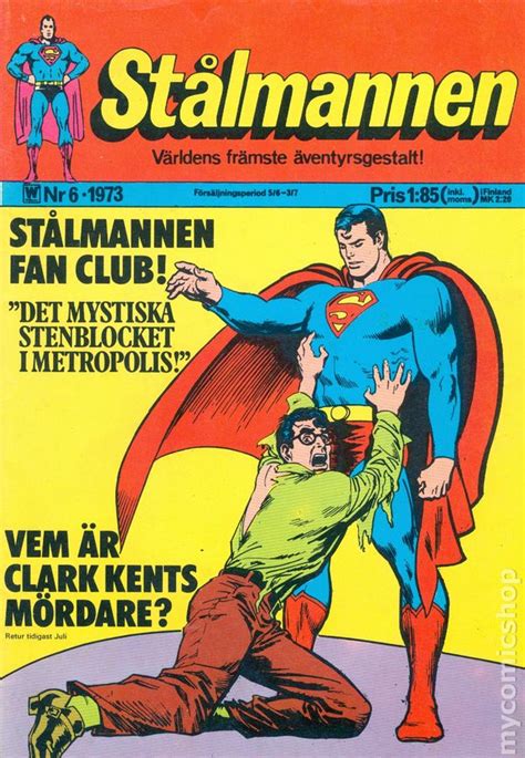 Stalmannen Swedish 1969 1976 Williams Forlags Ab Superman Comic Books