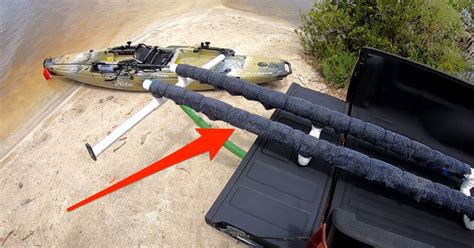 First, angle the stern of the kayak into the front left corner of the truck bed and then align the kayak's bow to the tailgate at the opposite corner. How To Make Your Own Kayak Truck Rack (For Easy Loading)