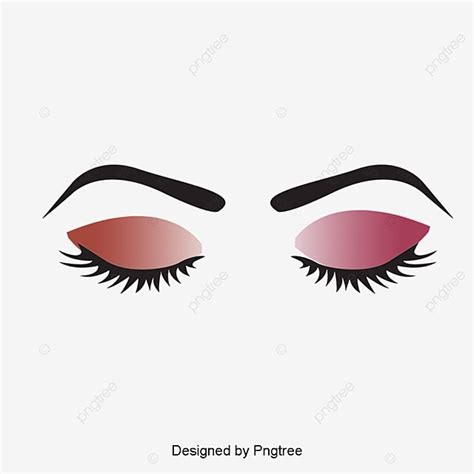 Closed Eye Clipart Transparent Background Vector Painted Eyes Closed