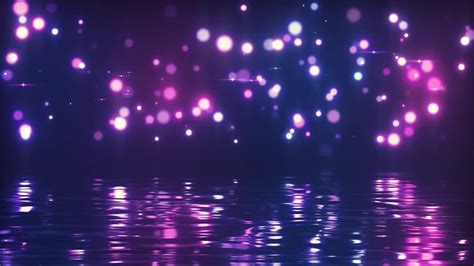 Glowing Particles Above Water Stock Motion Graphics Motion Array