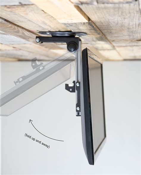 Folding Flip Down Pitched Roof Ceiling Mount For Lcd Flat Tv And Monitors