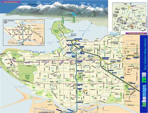Map Of Vancouver Johomaps