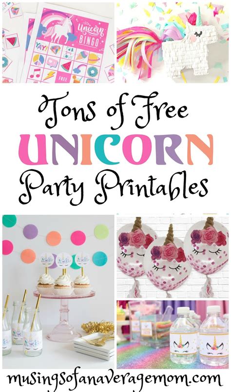 Unicorn Party Printable Banners And Signs Paper And Party Supplies