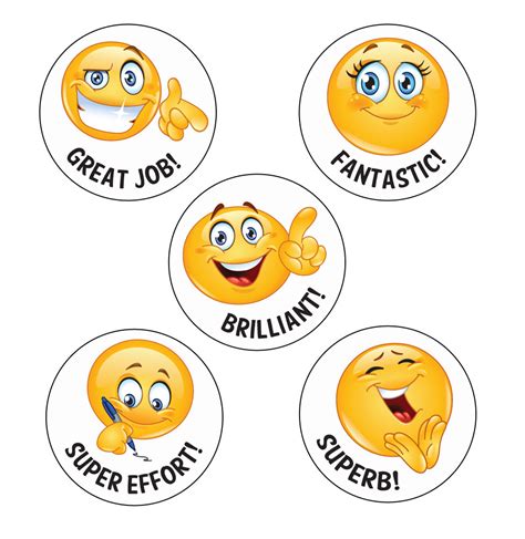 School Stickers Fantastic Emoji Reward Stickers Free Delivery