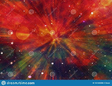 Painted Dreamy Beauty Space Sky Backgrounds Stock Illustration