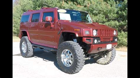 2004 Hummer H2 Victory Red Edition 4x4 Lifted Off Road 17963d