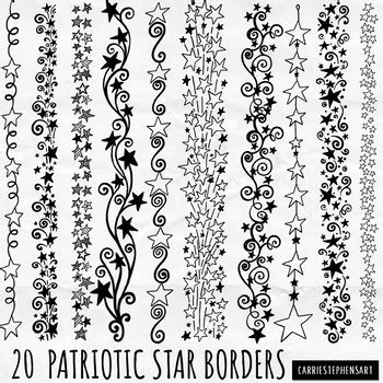 Download these amazing cliparts absolutely free and use these for creating your presentation, blog or website. Star Border ClipArt, Patriotic Star Doodle Line Art ...