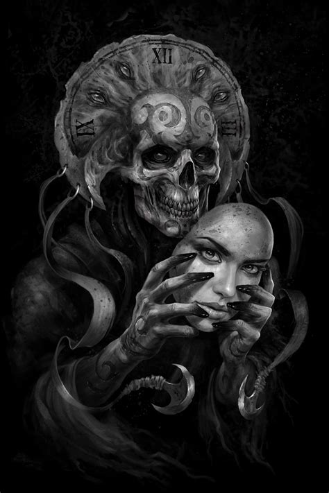 Demon Fictional Character The Past Skull Face Mask Black