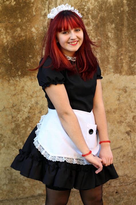 redhead maid by nkloud on deviantart
