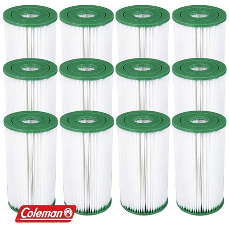 12 Coleman Type Iv B Filter Cartridges For 2500 Gph Above Ground Pool