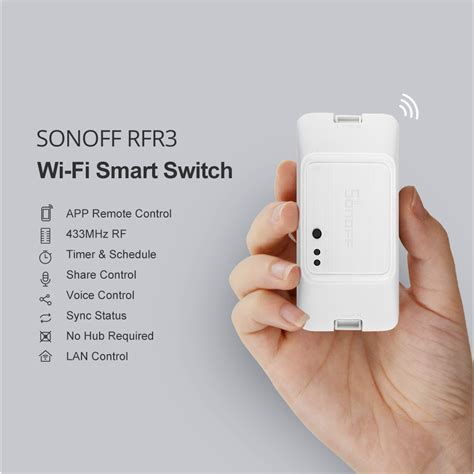 Sonoff Rfr3 Wifi Smart Switch Rf Remote Control Switch Diy Mould For