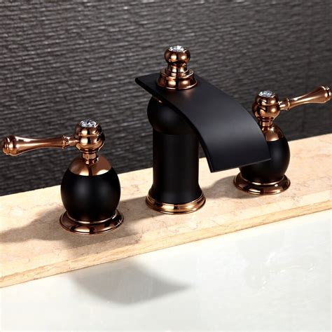 The spout on these faucets appear more natural and lets the water flow more. New Mojo Widespread Faucet Bathroom & Reviews | Wayfair