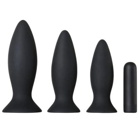 Adam And Eve Rechargeable Vibrating Anal Training Kit Black Sex Toys At Adult Empire