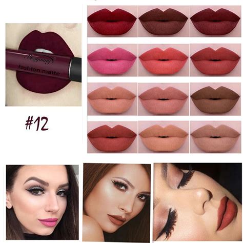 12 Colors Missyoung Long Lasting Lipstick Lips Makeup Cosmetics