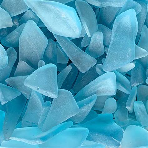 Tumbled Glass Sky Blue Pieces In Bulk Love Sea Glass