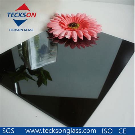 55mm Euro Grey Black Reflective Tinted Float Glass China Windows