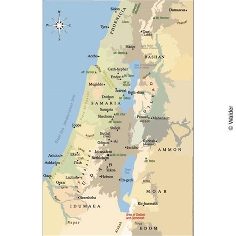Ancient Map Of Eretz Yisrael Walder Education