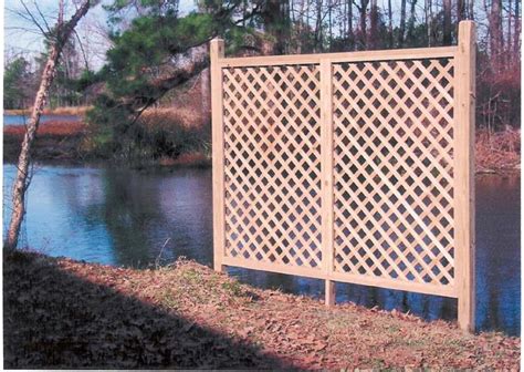 Outdoor Vinyl Lattice Privacy Screen Woodworking Projects And Plans