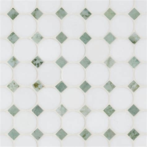 maverick green thassos polished mosaic floor and decor