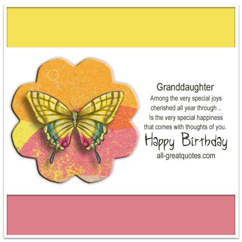 Happy Birthday Granddaughter Greeting Cards For Facebook