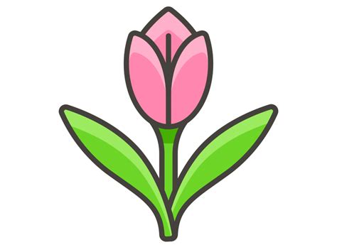 Tulip Emoji Icon Png Transparent Emoji