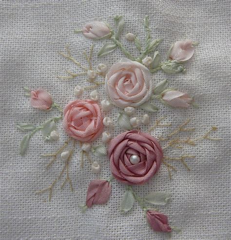 Silk Ribbon Embroidery Stitches French Knot Silk Ribbon Embroidery