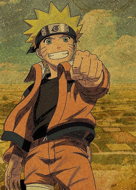 Naruto Uzumaki Kid Poster Print By Bruxcreative Displate Naruto