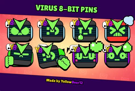 Virus 8 Bit Pins Fandom