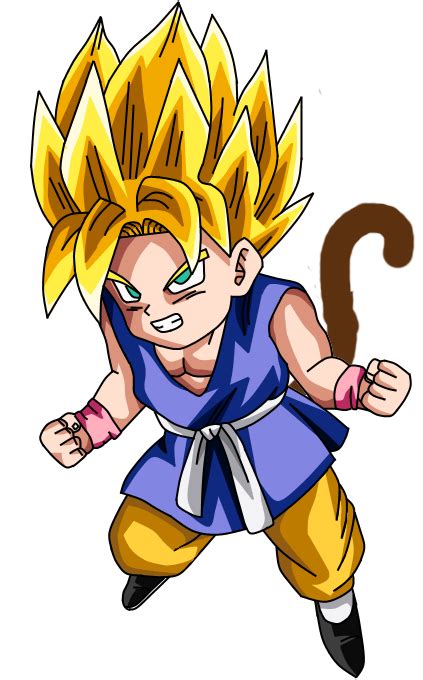 Kid Goku Gt Ssj Tail By Liciuscontrabici On Deviantart