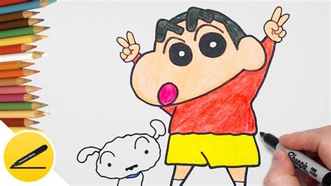 How To Draw Shinchan Cartoon Character Step By Step For Children Shin