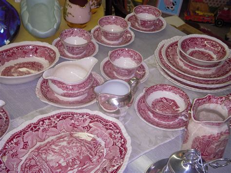 Antique China By Masons Vista Pattern Inred For Sale
