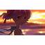 Ai74 Anime Girl Beach Sunset Illust Art  Papersco