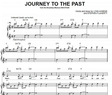 Free Journey To The Past Sheet Music Pdf