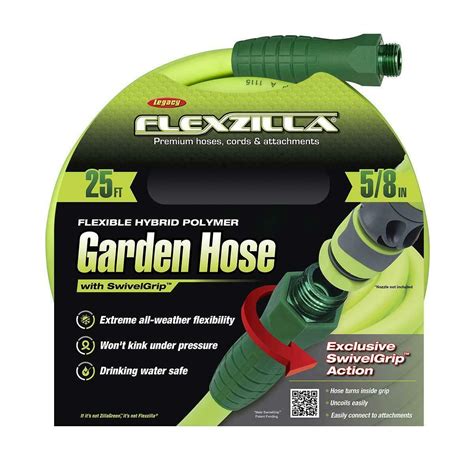 Flexzilla Garden Hose With Swivelgrip 58 In X 25 Ft Heavy Duty