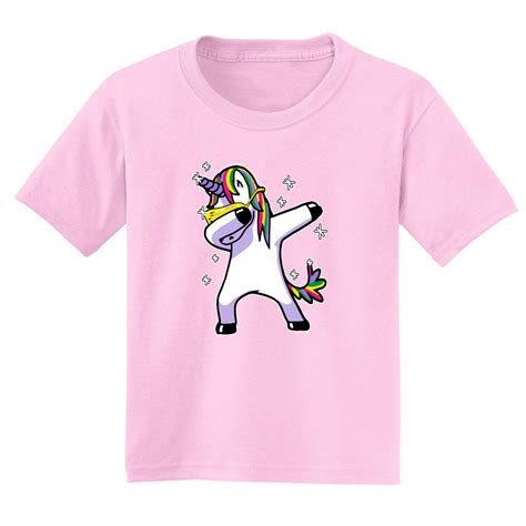 Dabbing Unicorn Girls Graphic Humor T Shirt Cute Colorful Tee Ebay