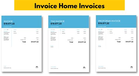 Invoice Home All Available Features And Functions