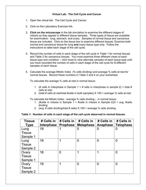 You will discover the key differences between meiosis and mitosis and find out how these processes contribute to forming, growing and repairing the human body. Cancer Out Of Control Cells Worksheet Answer Key | db ...
